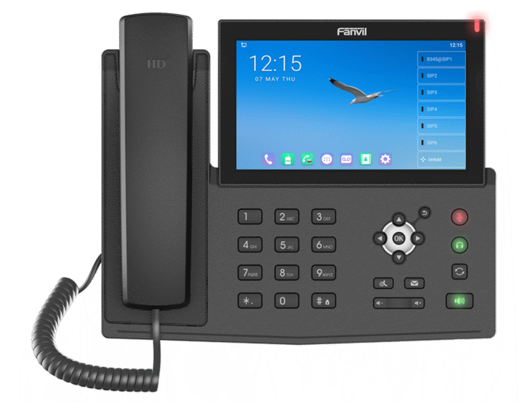 Assistenza Fanvil per telefoni IP: Fanvil X7A con display touch a colori per postazioni operatore